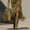2025 Elegant Women's Tassel Dress - Long Skirt