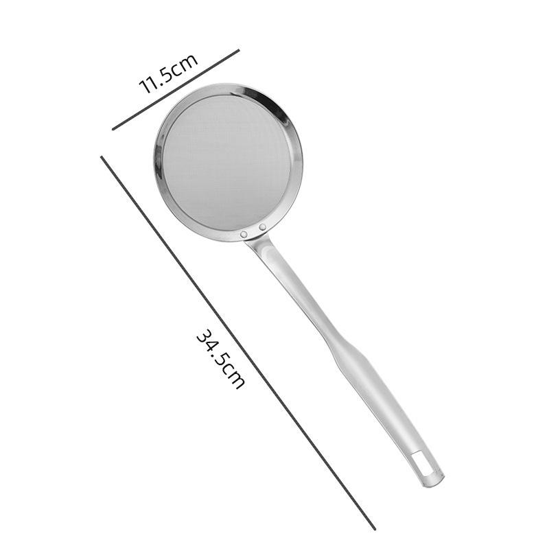 Household Kitchen Oil Skimmer and Grease Filter Spoon with Stainless Steel Mesh