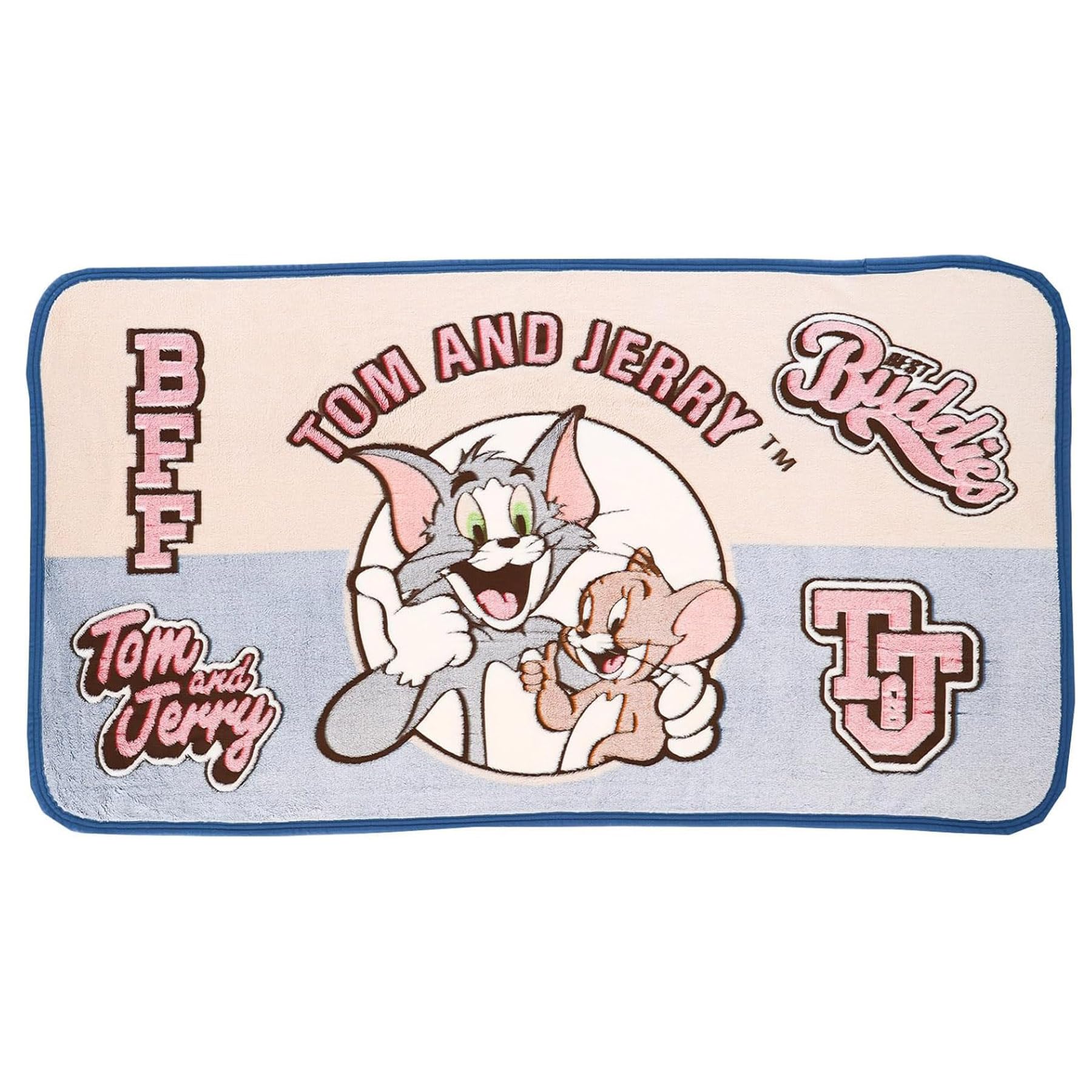 

Marushin Long Blanket with Tom and Jerry Casual Patch, Storage Bag Included, Compact, Cute, Fluffy, Stylish, Winter Warmer, Product Number: 4105085000