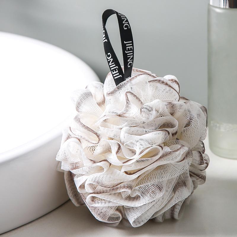 Luxurious Exfoliating Bath Flower Ball - Super Soft, Non-Dispersing, Large Size Shower Washcloth