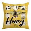 Bee Day Pillow Cartoon Spring and Summer Sofa Pillow Living Room Decoration Sunflower New Printed Pillow Cover