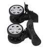 2 Pcs Silent Shock Absorbing Luggage Wheels 360 Degree Rotating Double Row Universal Wheels Matching Screws