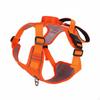 Reflective Dog Vest Harness Function 2in1 Leash Fit for Night Walking, Outdoor Black Red