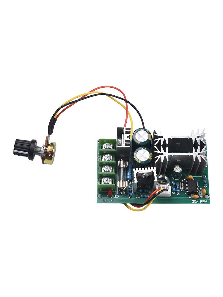 

1pc 20A DC10-60V Motor Speed Controller Module Dimmer Current Regulator Digital Display Discharge Regulation For DC Brush Motors China Mainland
