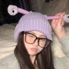 Big Head Funny Knitted Hat Cute Frog Wool Hat Women Autumn and Winter Warm Hat Women New Cold Hat