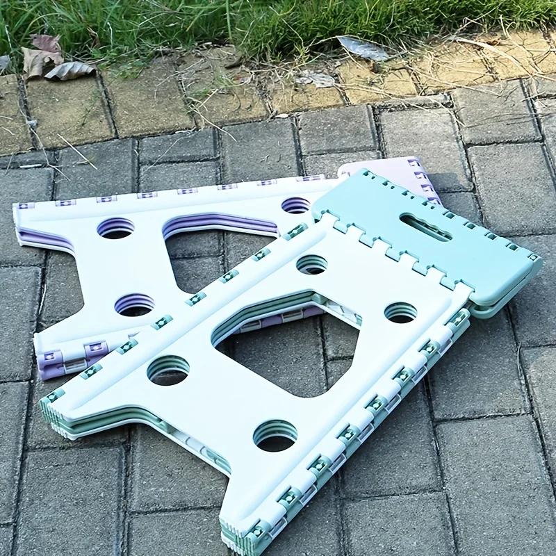 Portable Plastic Folding Stool Outdoor Folding Camping Stool Ultra Light Folding Fishing Chair for Home Bathroom Kitchen Camping