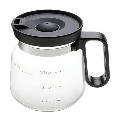 Klare Becher 16oz Glas Kaffeetasse Teetasse Kanne Trinkbecher mit Deckel für Heißkalte Getränke Milch Latte Cappuccino Wasser Saft Zuhause