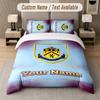 Burnley Football Design Bedding Set Custom Text 1 Duvet Cover & 2 Pillow Cases