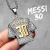 Messi Cristiano Ronaldo Neymar Haaland Football Jersey Man Necklaces Stainless Steel Pendant Chain Jewelry Gift Wholesale