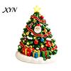 DIY Gypsum Ornaments for Kids Christmas Plaster Painting Kit, Cute Xmas Tree House Santa Snowman Decorative Figurine Craft Set, Holiday Art