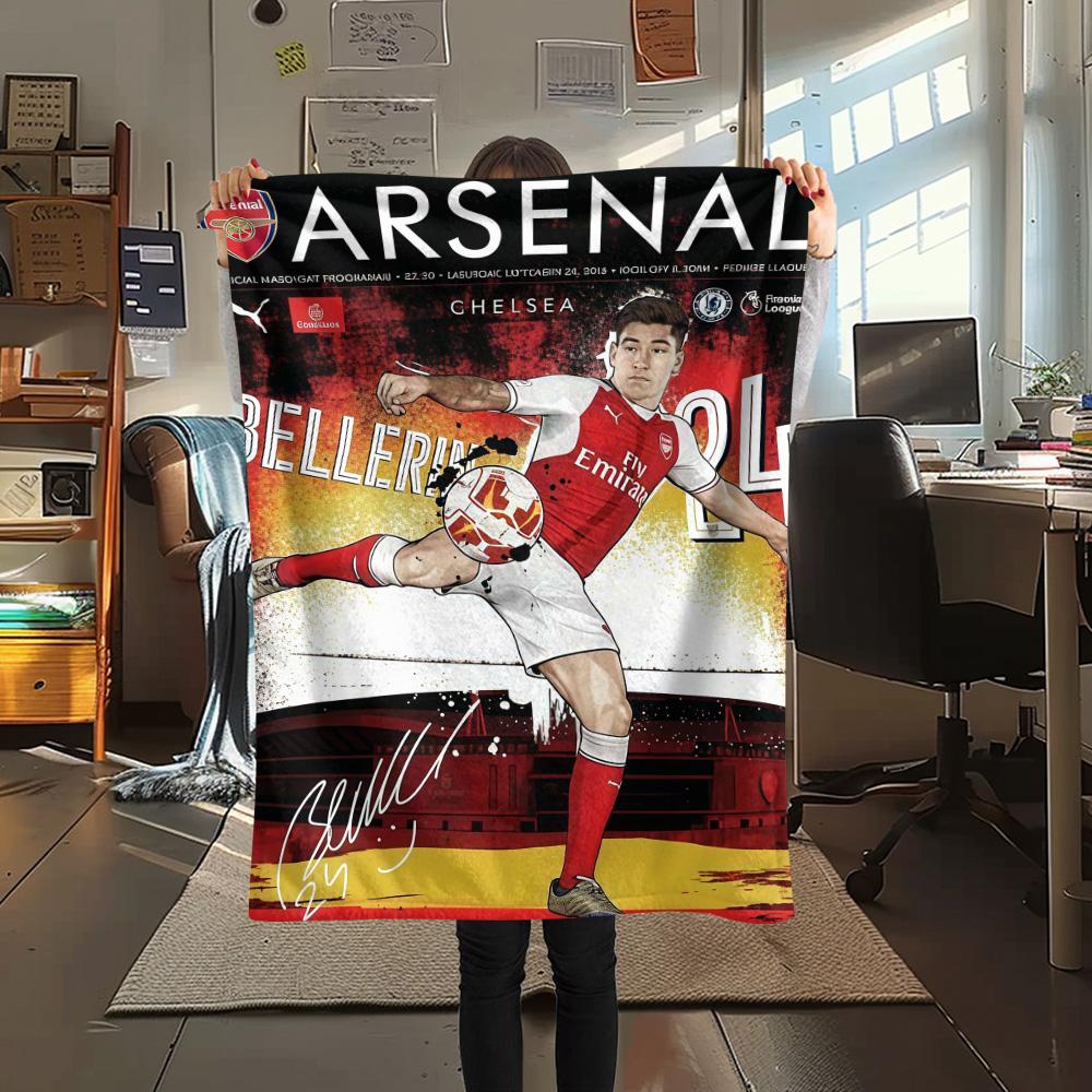 

Arsenal F Print FlAannel Blanket, High quality Comfortable for All Seasons, Home Decor, Warmth and Comfort 80cm x 120cm