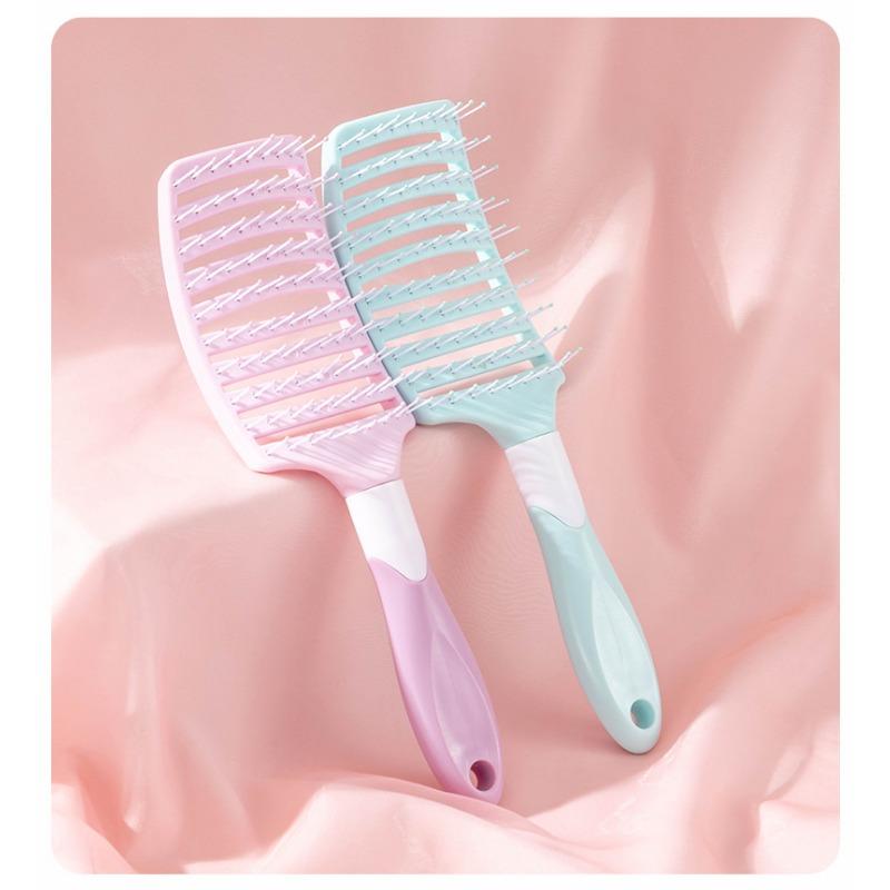 Large Curved Comb Rib Comb 1 Ventilated Detangling Brush for Dry Hair - Massaging Brush for All Hair Types - Styling Brush