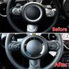 Car Multifunction Steering Wheel Volume Button Cover Cruise Control Plate Switch Trim For BMW MINI Cooper R55 R56-R61 2007-2014