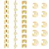 Golden Ethnic Hair Beads Loose Coil Hair Jewelry For Braid Hair Rings Dreadlock Bead Braid Rings Hair Clip Braid Clip
