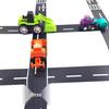 DIY Kindergarten Track Car Toy with Traffic Stickers