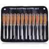 LEONTOOL Wood Carving Chisel Professional Woodworking Woodworking Hand Chisel Wood Carving Chisel Triangular Square Round Flat Excellent Carpentry