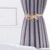 4 Stück Vorhanghalter Aluminiumlegierung Federdesign Vorhanghalter Bänder Modern Gold für Schlafzimmer Wohnzimmer Zuhause