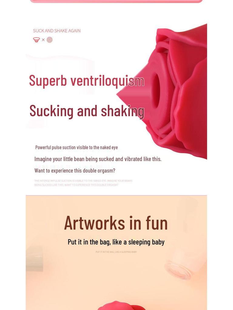 Růžové vajíčko ženský sací vibrátor a masturbátor pro dospělé