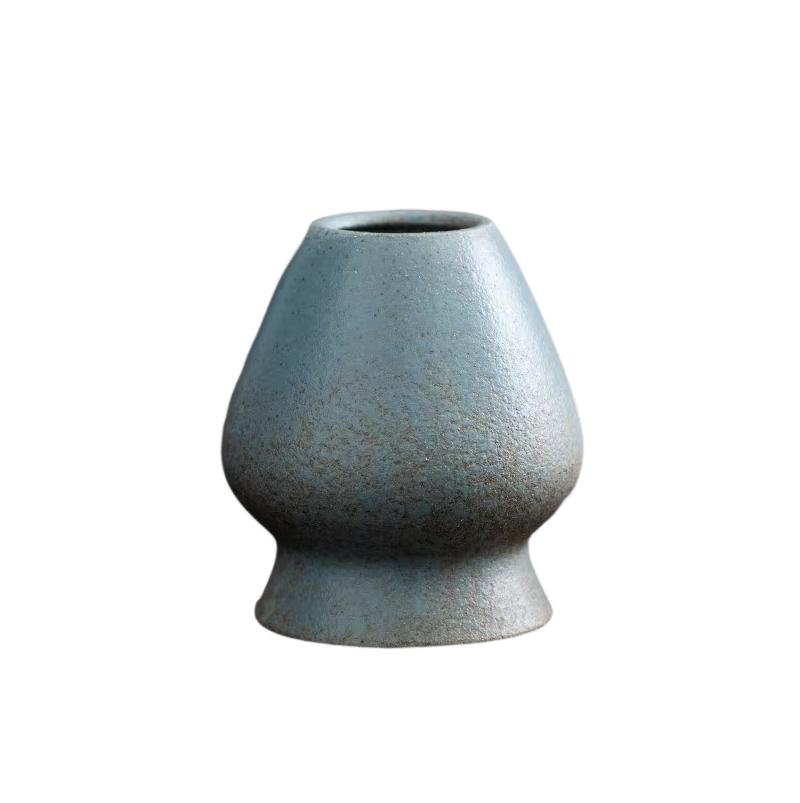Japanese Coarse Pottery Matcha Tea Chasen Holder Stand Bowl Bamboo Whisk Grinder Teaware Tools Holder Tea Accessories Teaware