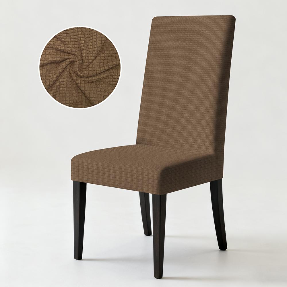

Dining Room Chair Covers with seat Belt Stretch Parsons Chair Slipcover Washable Kitchen Dining Chair Cover Removable Protector Q16667QQ-1pc
