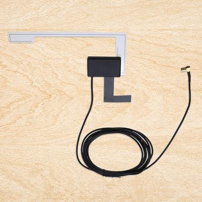 Autoradio Fensterantenne mit SMB-Adapter Aktive DAB-Antenne Versteckte Klebeantenne für Fenster, Dach, Windschutzscheibe für Fahrzeug, LKW, SUV