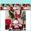 Charming Forest Elf No Face Doll With Light Up Snowflake Knit Cap For Festive Decor