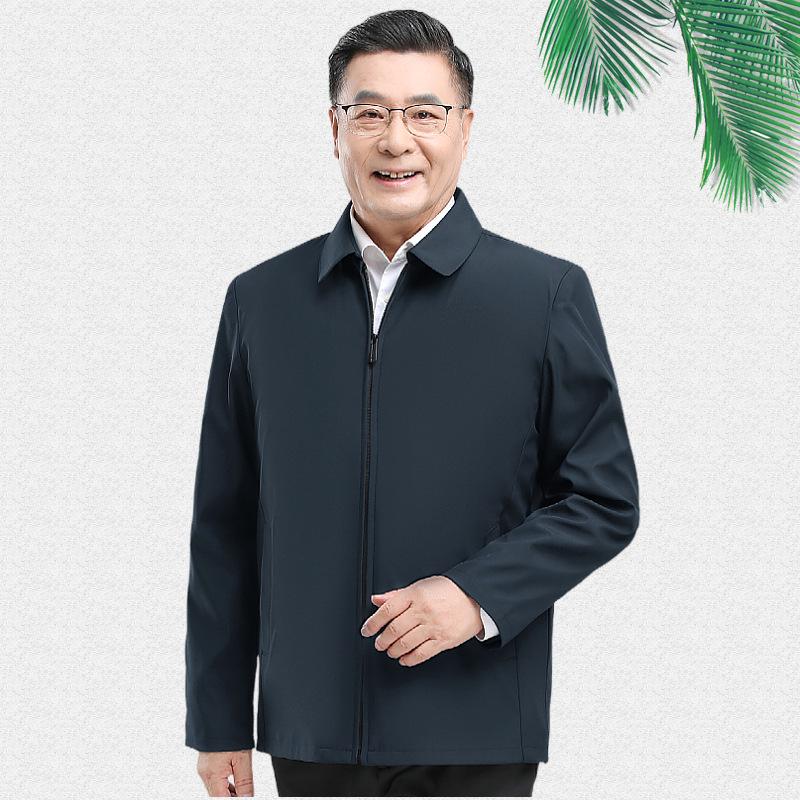 Herren Frühling Business Casual Jacke für Mittelalte und Ältere