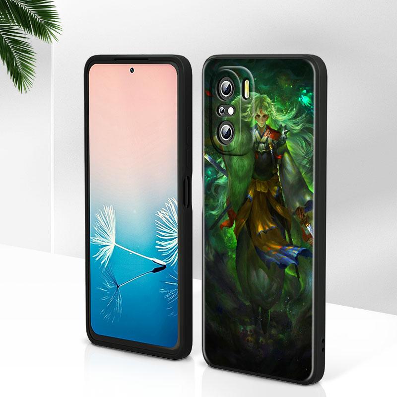 Anime Inuyasha For Xiaomi Redmi Note 12 Turbo 11E 11S 11 11T 10 10S 9 9T 9S Pro Plus 5G Black Phone Case