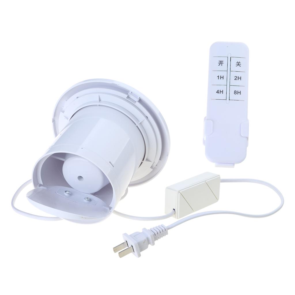 Low Noise Ventilation Fan Household Exhaust Fan with Remote Control Attic Pipe Ventilation Extractor Bathroom Duct Fan