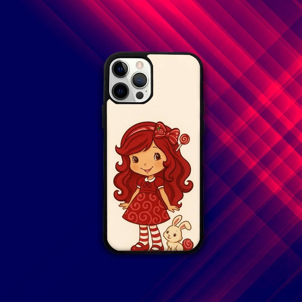 S-Strawberry Cute Shortcak Phone Case For iPhone 16e,16,15,14,13,12,11,Plus,Pro,Max,Mini Magsafe Magnetic Wireless Charging