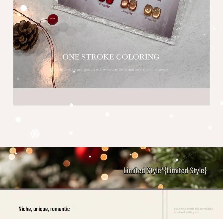 Ennis Cat Eye Nail Polish Gel 2025: Cocoon To Butterfly Series Glass Bead Manicure Set