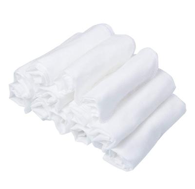 Marles kabatlakats mazulim četrvietīgs marles dvielis kokvilnas mīksts vienkāršs 30x30cm 12 gab. balts [MOMSMENU] 100%