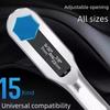 Adjustable Double Head Blossom Wrench 7-22mm SelfTightening Spanner For Various Nut Bolts Durability Steel Ergonomic Handle