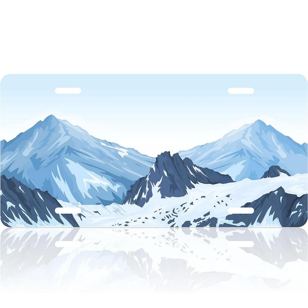 Vintage Plaque Landscape Mountain Beach License Plate Vanity Novelty Metal Tin Sign Garage Bar Pub Club Home Wall Decor XInch