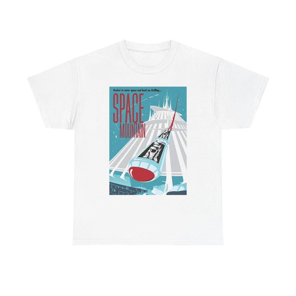 Space Mountain Graphic T Shirt Retro Florida Park Unisex Heavy Cotton Tee Unisex T-Shirt XL