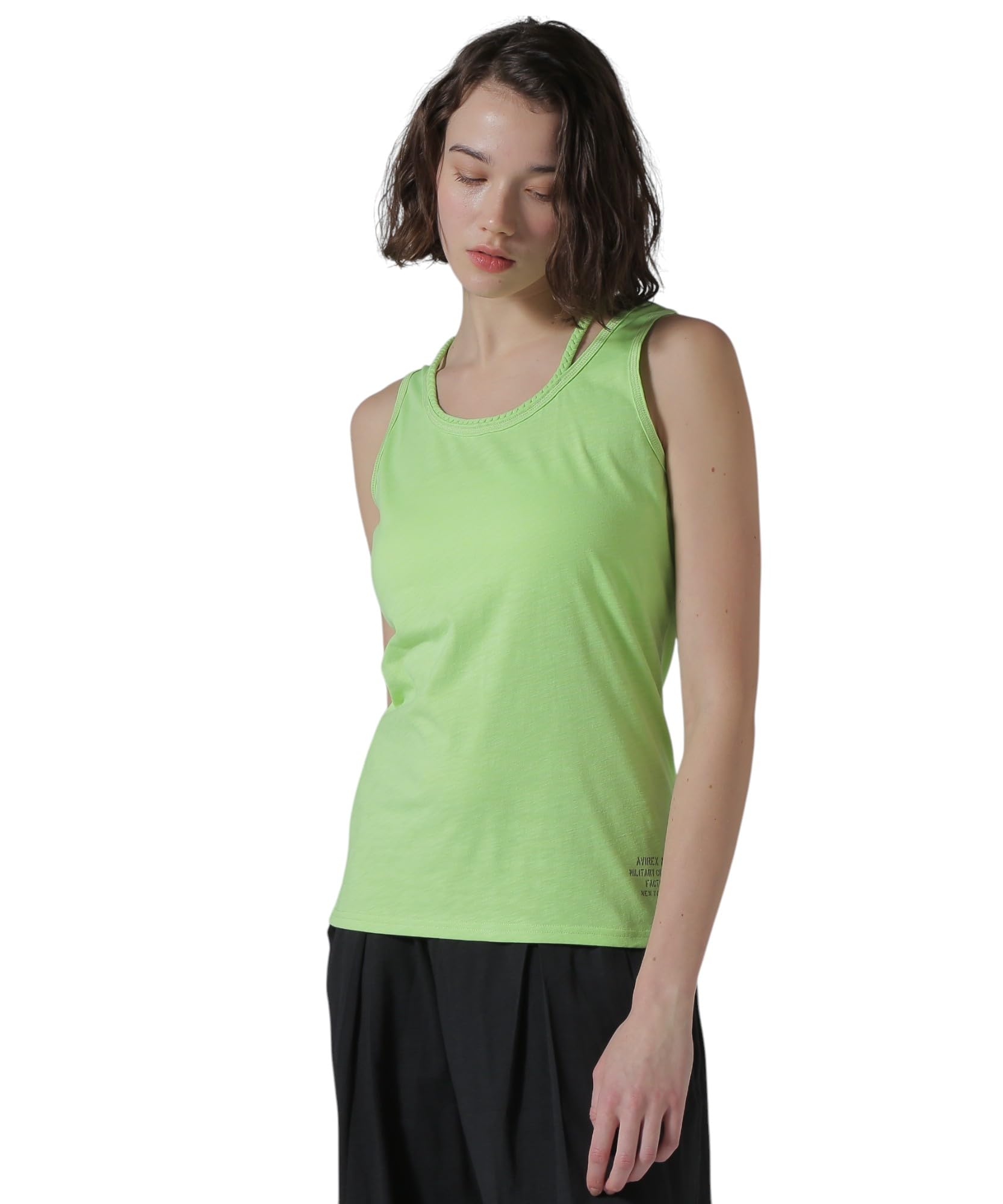 

Avirex Braid Tank Size M Light Top, Women s, (130), Green, 783-3937601
