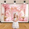 Bloemenboog bruiloftsscène achtergrond geschikt voor bruiloftsfotostudio opnamens achtergrond verjaardagspartij babyborrel decoratie