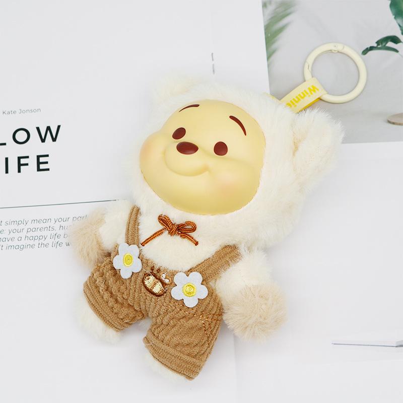 6pcs Winnie The Pooh Candy Series Kawaii Vinyl Face Charm Bear Doll Plaything Kids Christmas Gift Beautiful Design
