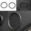 Carbon Fiber Inner Door Speaker Frame Cover Trim For Ford Mustang 2015-2021 2PCS