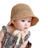 Fashion Princess Sun Protection Straw Cap Beach Hat Lace Baby Hat Panama Cap