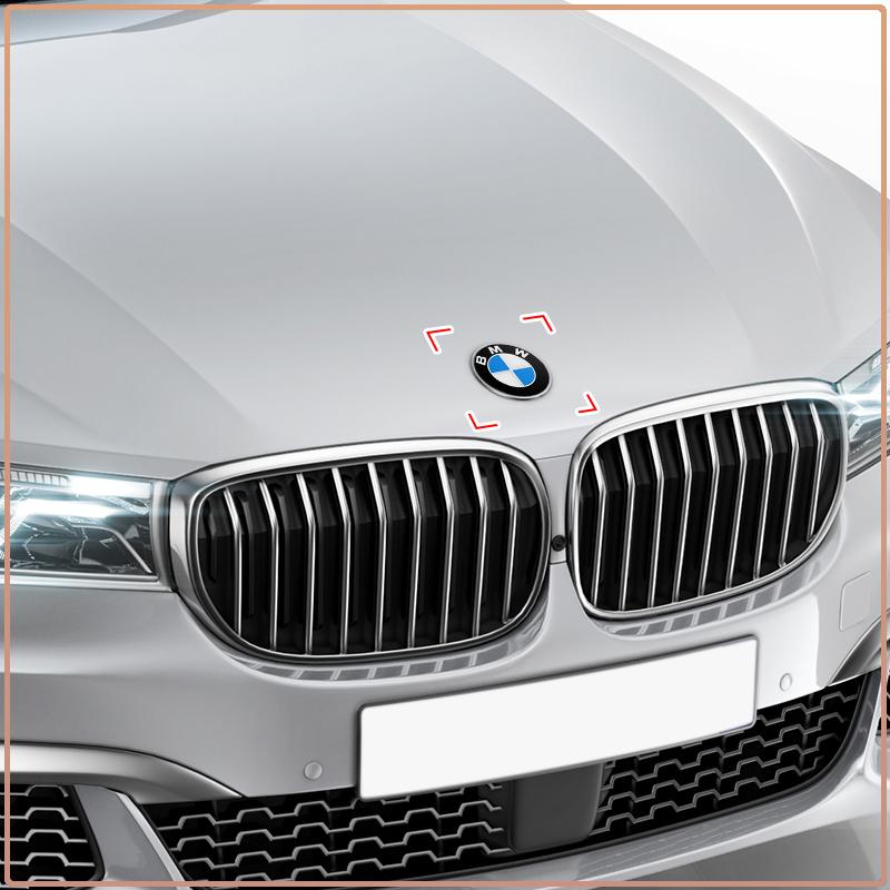 2 3-Loch Auto Motorhaube Kofferraum Front Heck Emblem Logo Aufkleber für BMW E61 E81 E87 1 2 3 4 5 6 7 Serie X1 X3 X4 X5 X6 F20