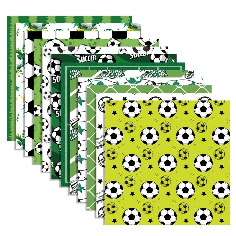 

24 Sheets Scrapbooking Decorative Paper 30x30cm Football Themed Paper for Scrapbooking Journal Notebook Album Wrapping 1
