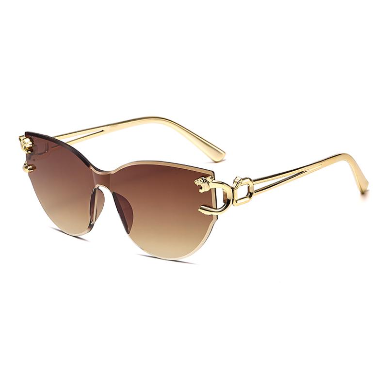 NUOVI Occhiali da Sole Rettangolari Retro Senza Montatura Lenti Graduali Protezione UV Occhiali Accessorio Moda da Esterno