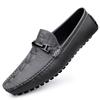 2024 New Leather Shoes Men's Black Casual Shoes Slip-on Shoes Soft Bottom Non-slip Dad Driving Shoes Business Casual Loafers