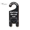 Cat Cafe Decorative Hanger Warning Door Handle Sign, Wooden Cartoon Hanging Reminder, Pet Room Entrance Safety Knob Hanger, for Bedroom And