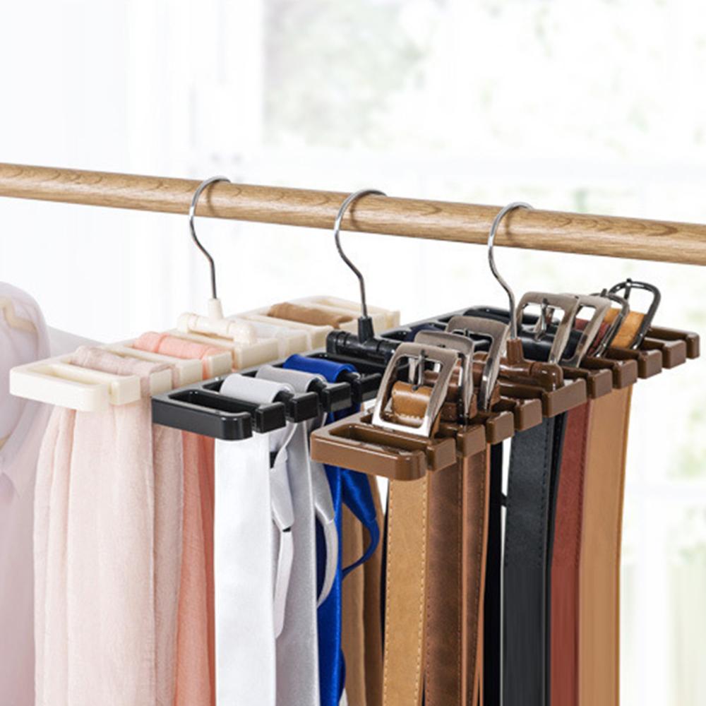 

Многофункциональная вешалка для поясного ремня с 10 слотами, стойки для хранения шарфов на поясе, мужской подвесной держатель для галстуков, органайзер для гардероба, аксессуары