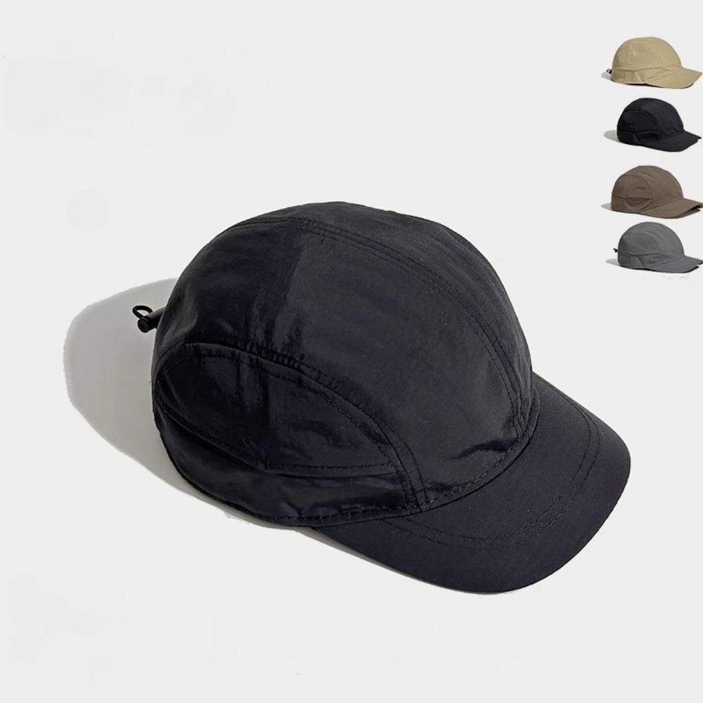 

Classic Black 5 Panel Net Cap for Men Women, Breathable Plain Style, Ideal for Running Travel Camping Outdoor Casual Fashion Hat Adjustable чёрный