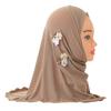 Jersey Material Kinder Hijab Zum Überziehen Islamisches Kopftuch Schönes Mädchen Hijab Schule