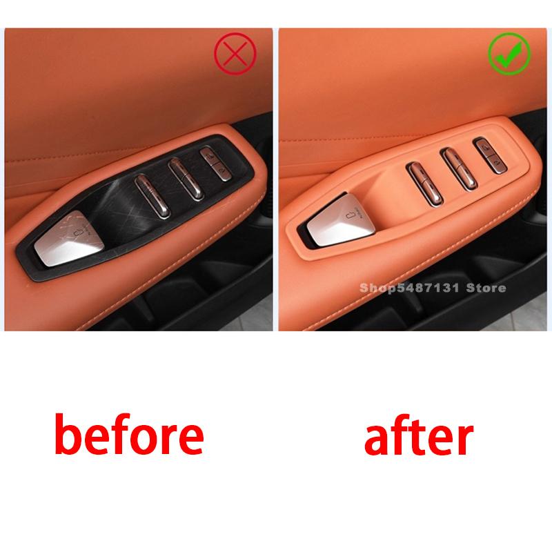 Car Window Switch Control Panel Covers Trim for Changan Deepal S05 Interior Accessories 2024 2025