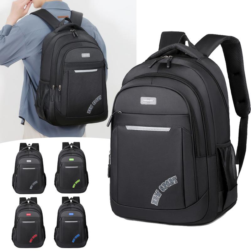 Backpack Men Casual Large-Capacity Computer Travel Backpack Female Junior High School Students High School Students Schoolbag Ma